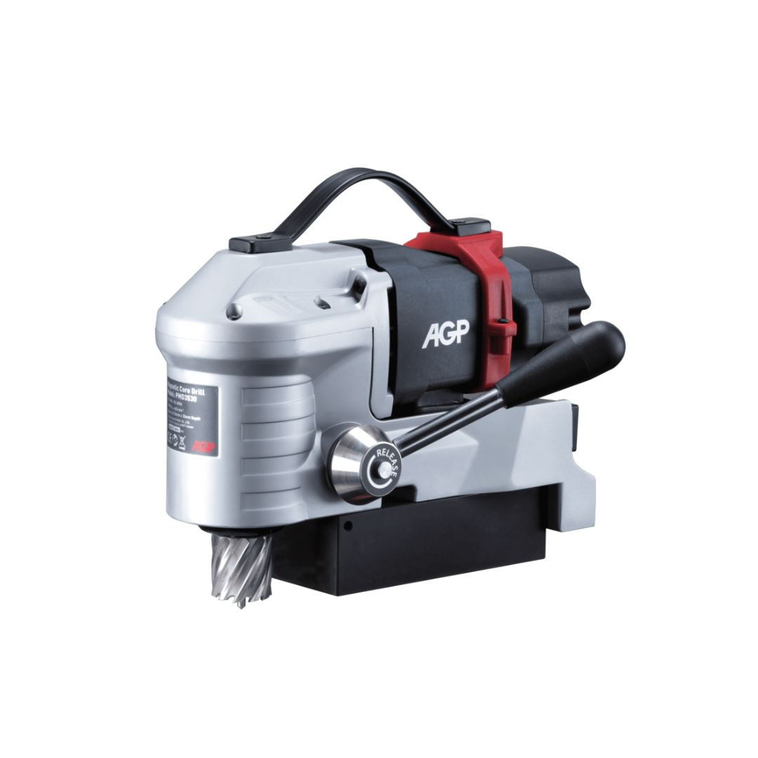 AGP Low Profile Magnetic Drill Press Core Drilling Machine - MD PMD3530 | Made in Taiwan | Heavy Duty Metal Drilling for Construction & Steel Fabrication