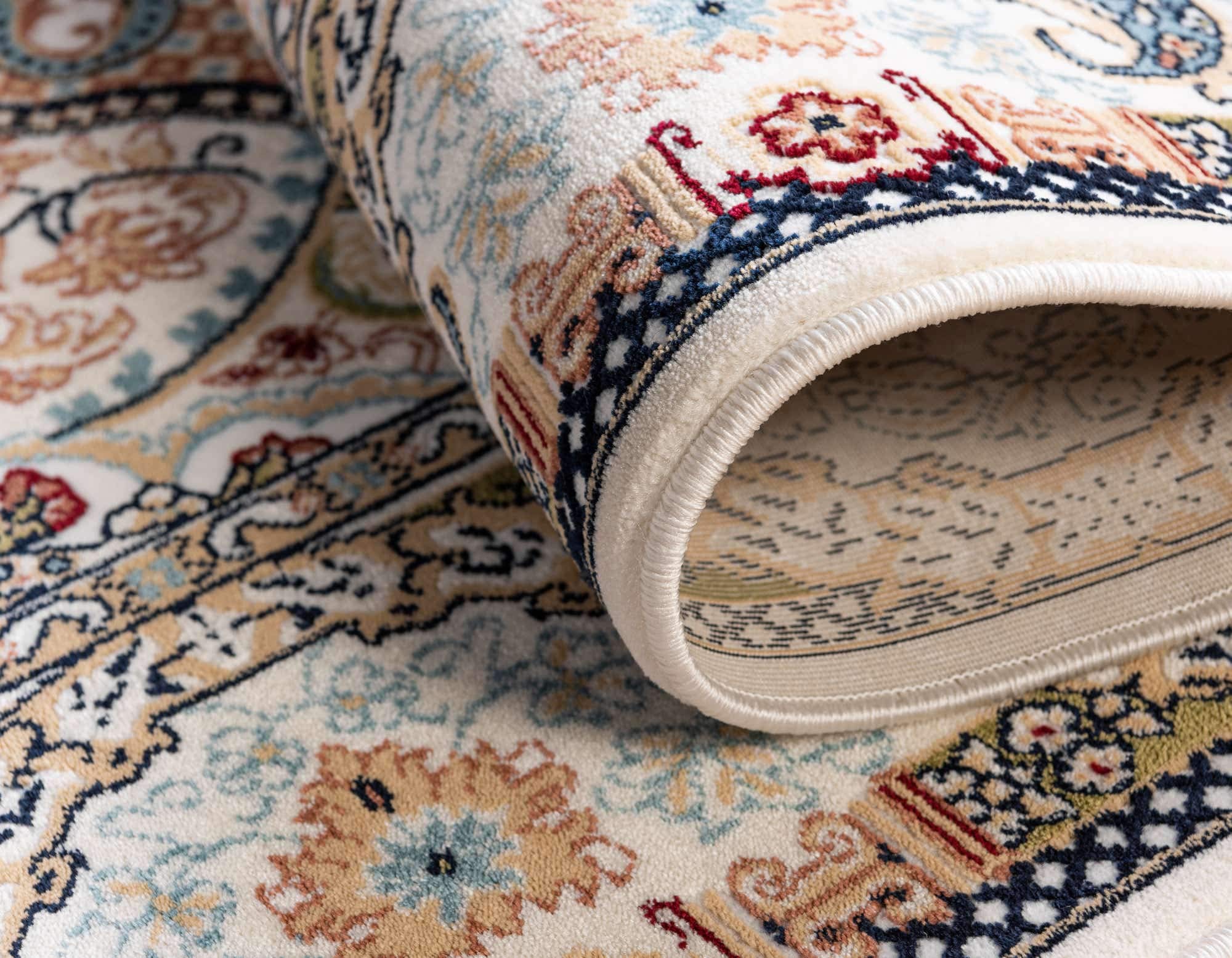 Unique Loom Narenj Collection Classic Traditional Medallion Textured Design Area Rug - 5'1