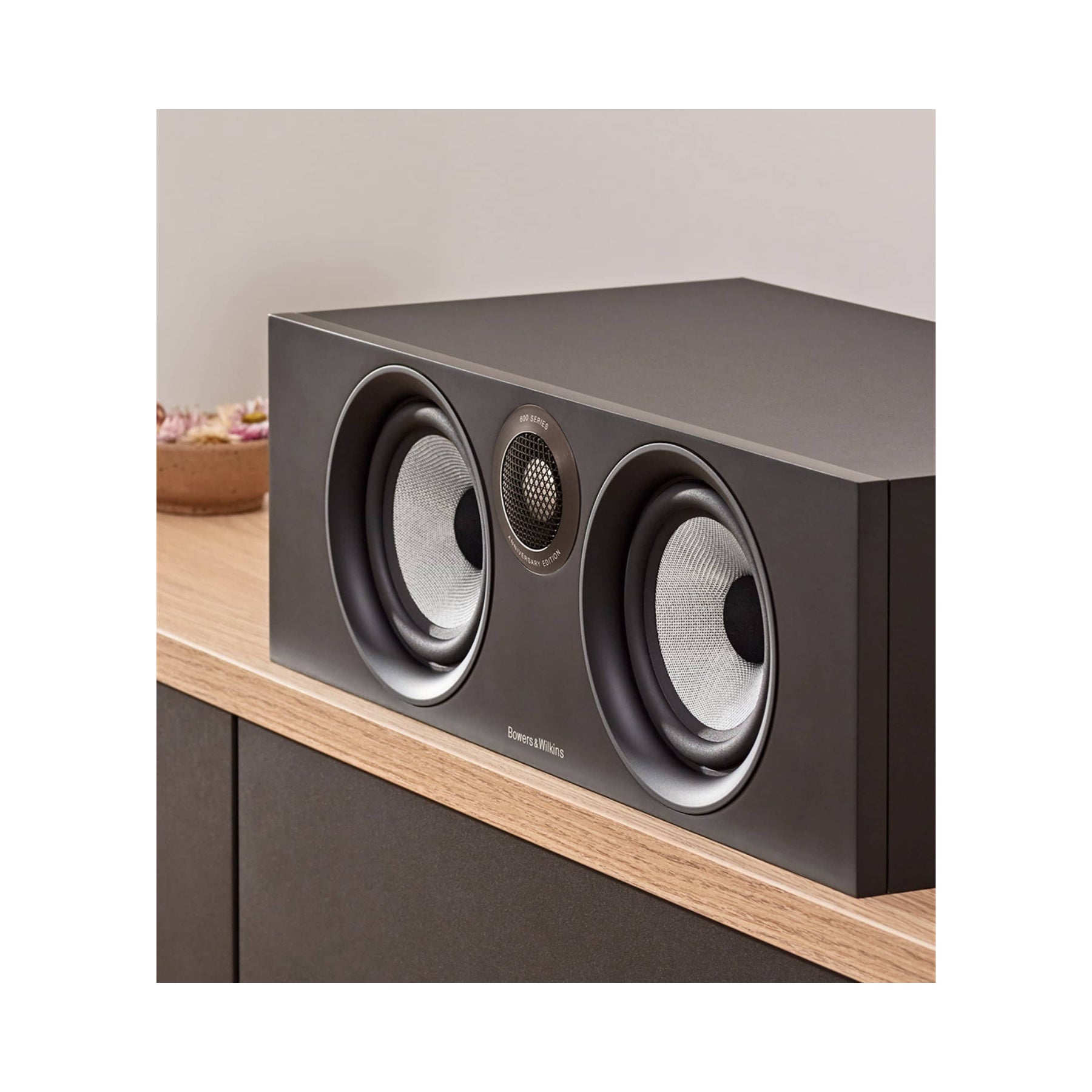 B&W HTM6 S2 Anniversary Edition Center Channel Speaker - High-Quality Open Box Home Theater Audio for Movies & Music