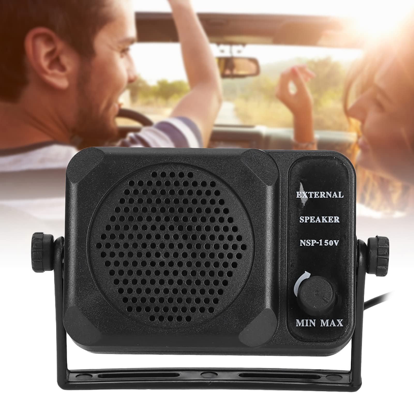 Car Speaker Mini External Speaker NSP-150V 2-Way Radio CB HF VHF UHF Transceiver Accessory with 3W Speakers for Car Truck Vehicle - Ideal for Mobile Communication and On-the-Go Connectivity