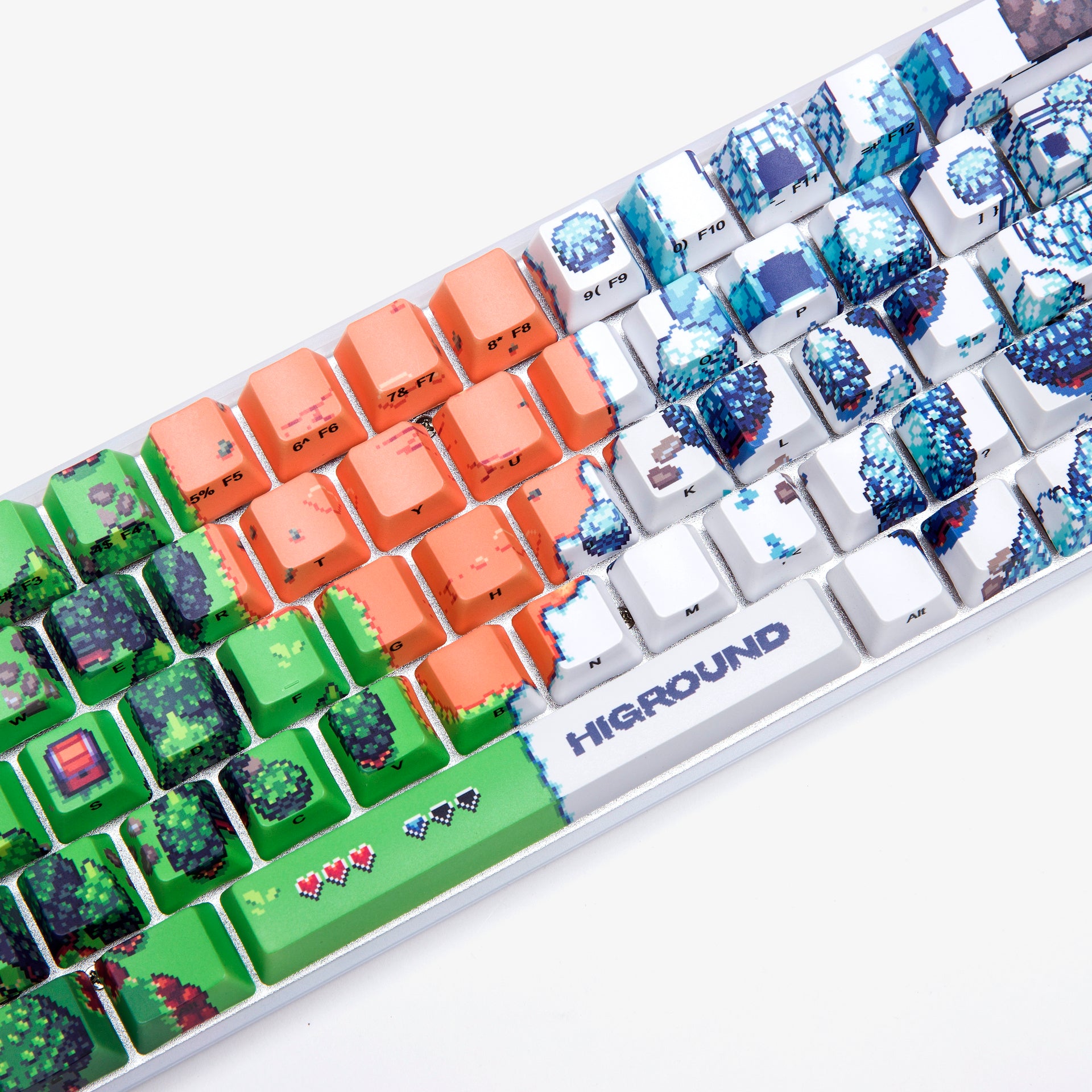 Higround Custom Keycap Set - Mechanical Keyboard Keycaps for Gaming & Typing - Perfect for PC, Mac, and Laptop Keyboards - Enhance Your Gaming Setup or Home Office Workspace