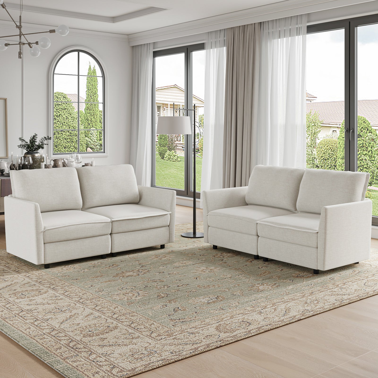 Harmetrix Oversized Soft Sectional Couch with Storage | Modern L-Shaped Sofa Bed with Hidden Compartment | Perfect for Living Room, Family Room & Small Spaces