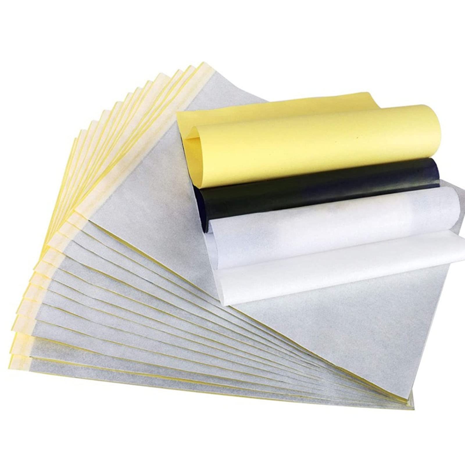 Premium 30PCS Tattoo Transfer Paper Set - 4 Layer Thermal Stencil Paper for Tattoo Artists & Printers (8.3×11.7 Inch) | Ideal for Tattoo Design Transfer, Stencil Creation & Professional Tattoo Studio Use