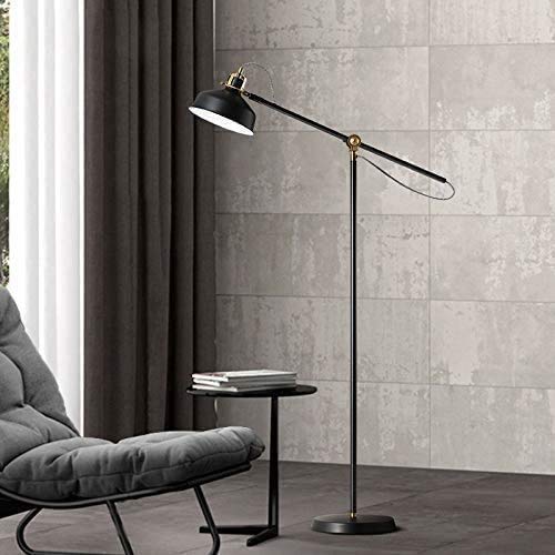 Modern Stainless Steel Bracket Floor Lamp - Eye Protection Reading Light for Bedroom, Living Room & Office - Adjustable Standing Light for Bedside, Study & Workspace