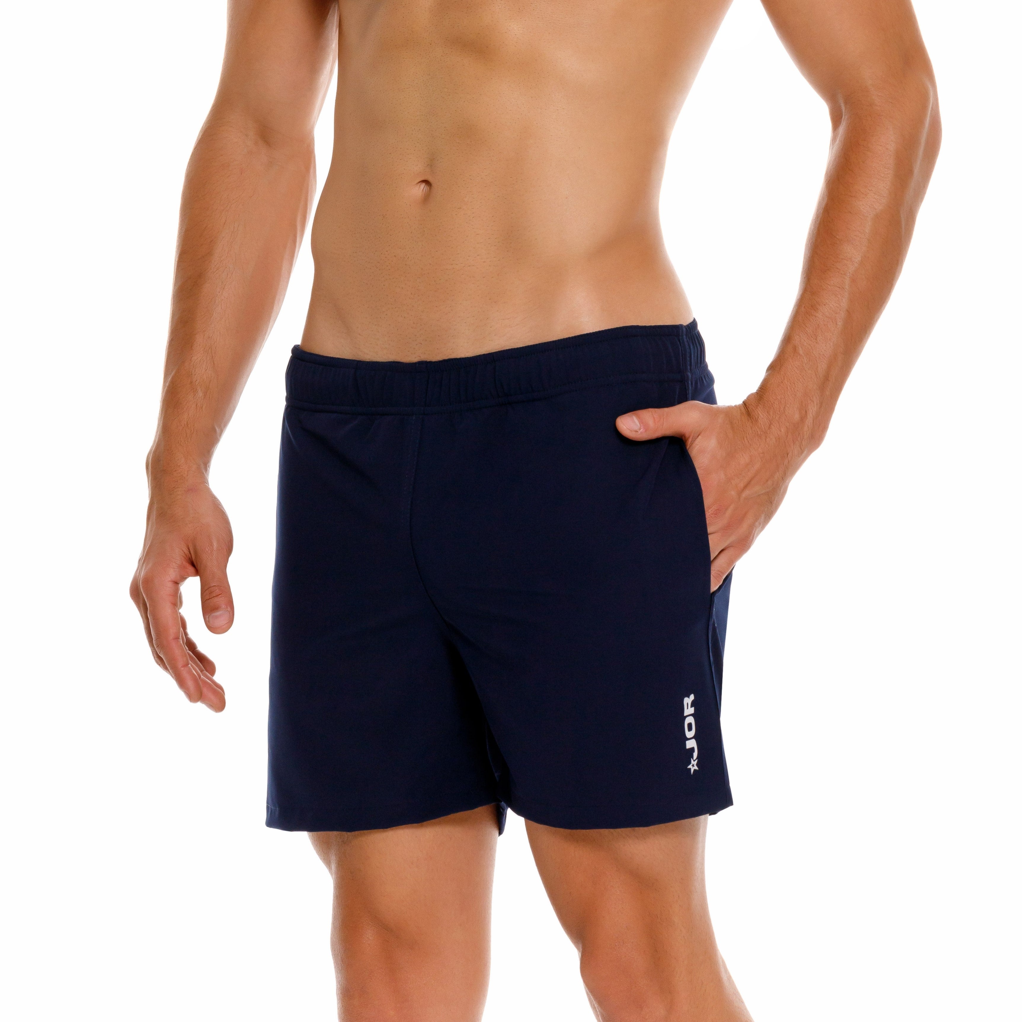 **JOR Brixton 4 Men's Swim Shorts - Quick-Dry, UPF 50+ Navy Blue - Perfect for Beach, Pool & Water Sports**