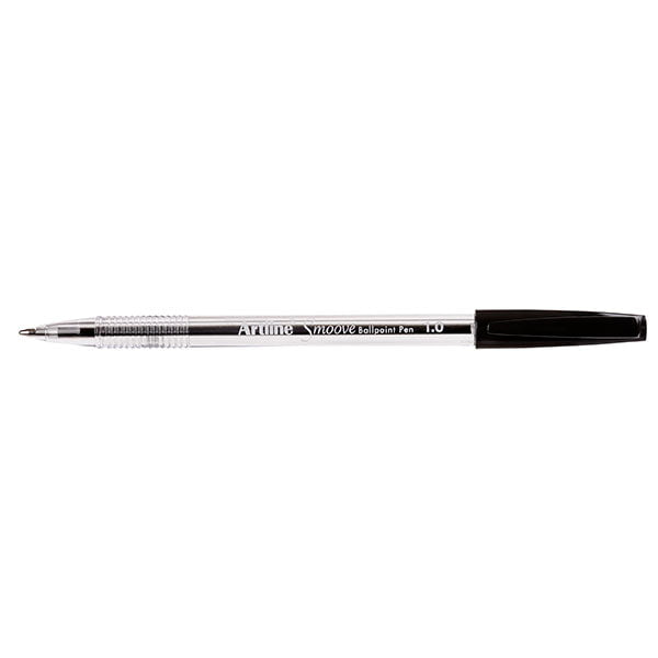 Artline Smoove Ballpoint Pen - Black Ink, 12-Pack - Smooth Writing for Office, School & Everyday Use