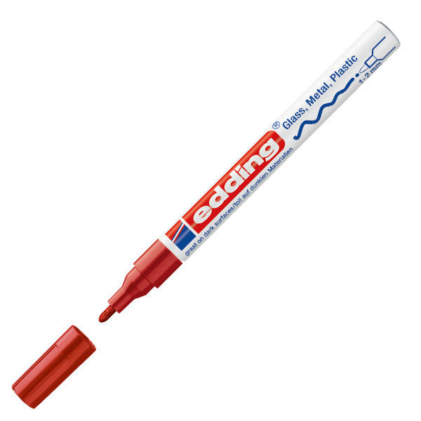 edding 751 Gloss Paint Marker Pen - Medium Point, Oil-Based, Permanent Paint Marker for Glass, Metal, Plastic, Ceramics - Perfect for DIY Crafts, Signage, and Industrial Labeling