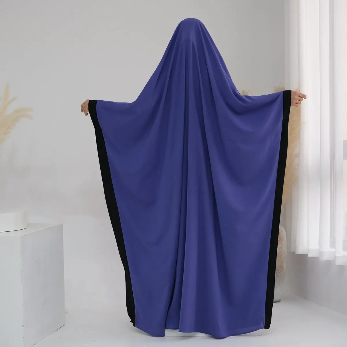 Elegant Trim Prayer Dress - Modest Jilbab Abaya for Women | Halal Islamic Prayer Outfit | Perfect for Mosque, Eid, and Daily Worship