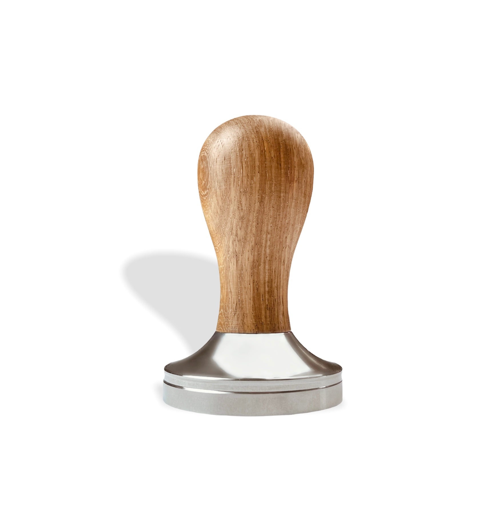 58mm Wooden Handle Espresso Tamper with Stainless Steel Base - Perfect for Barista-Grade Coffee Preparation at Home or Cafe Use