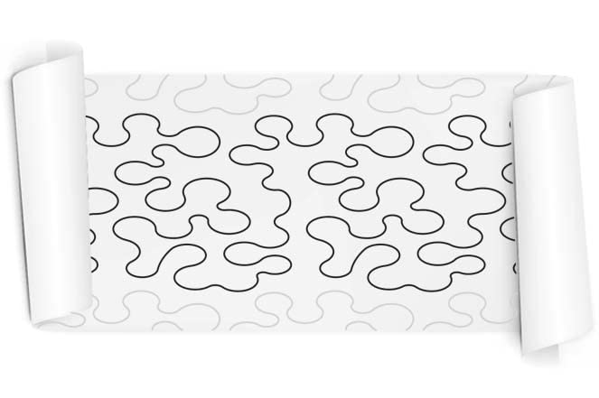 Groovy Stipple Pantograph Quilt Pattern - Long Arm Quilting Board & Patchwork Templates - Sewing Supplies for DIY Quilting Projects - Perfect for Home Decor, Baby Blankets, and Craft Gifts