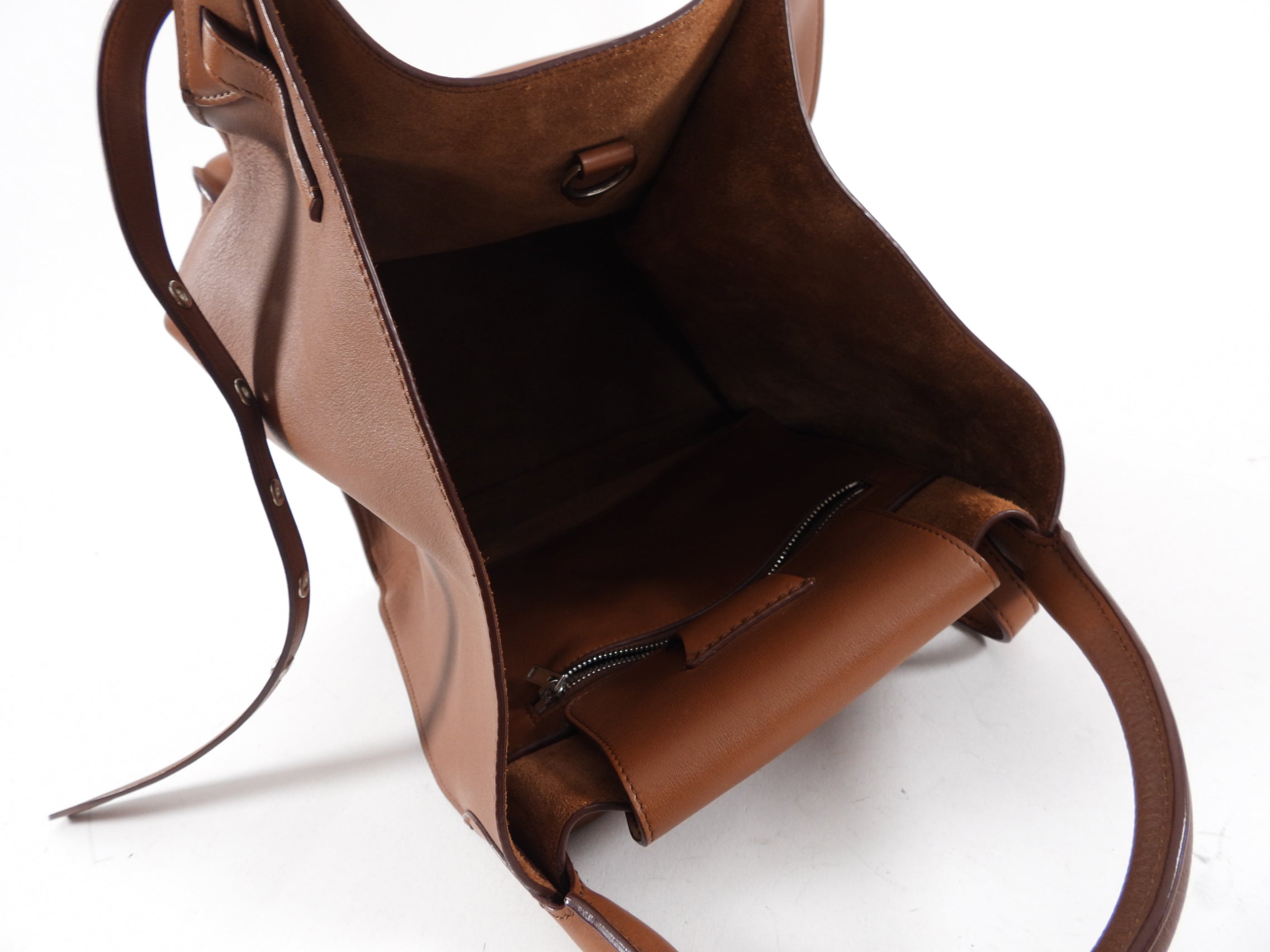 Celine Small Big Bag in Cognac Brown - Two-Way Handbag for Women | Perfect for Work, Travel & Everyday Use