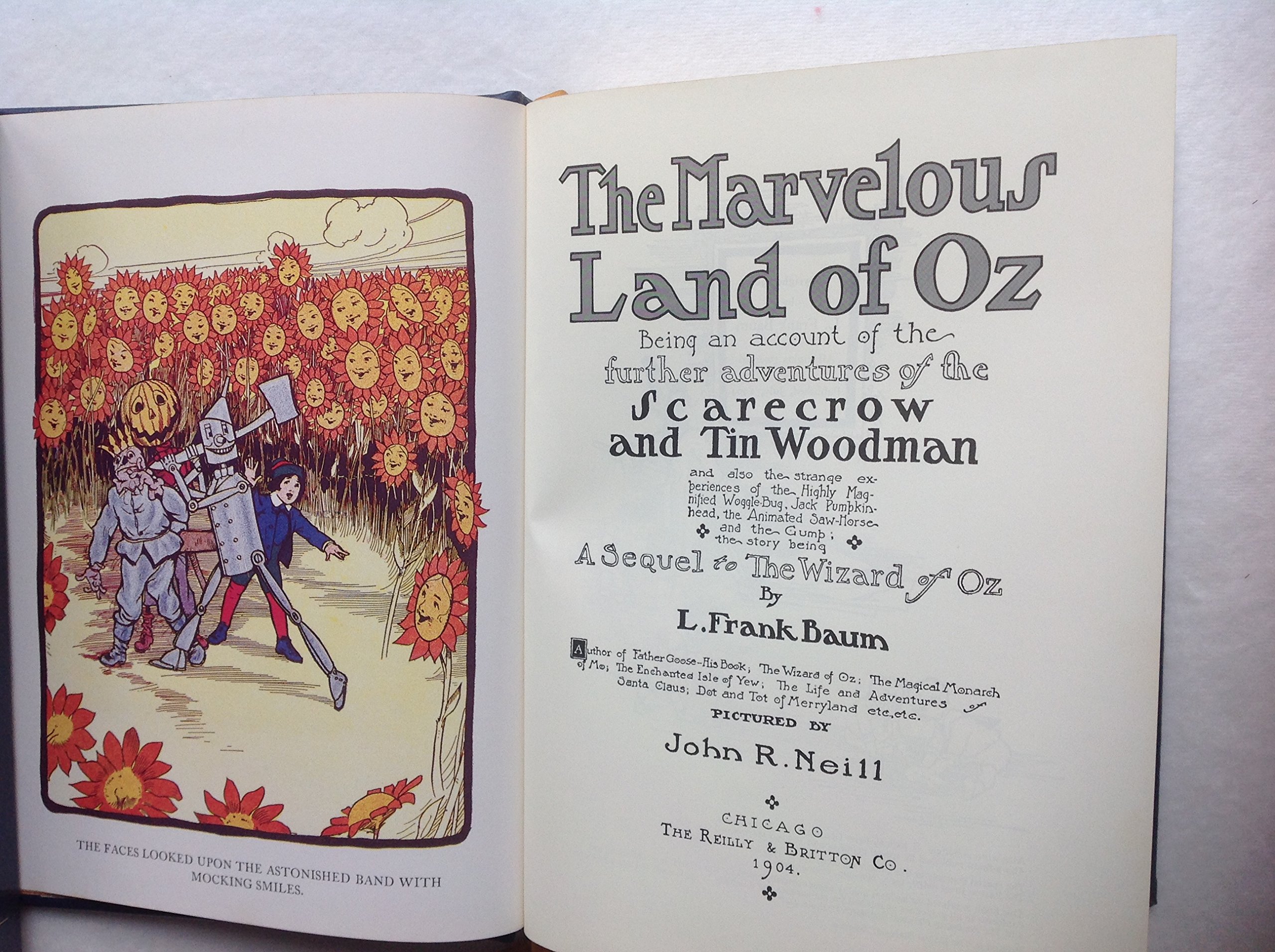 The Marvelous Land of Oz by L. Frank Baum - Easton Press Collector's Edition | Classic Fantasy Book for Adults & Kids | Perfect for Home Libraries, Gifts, and Reading Nooks