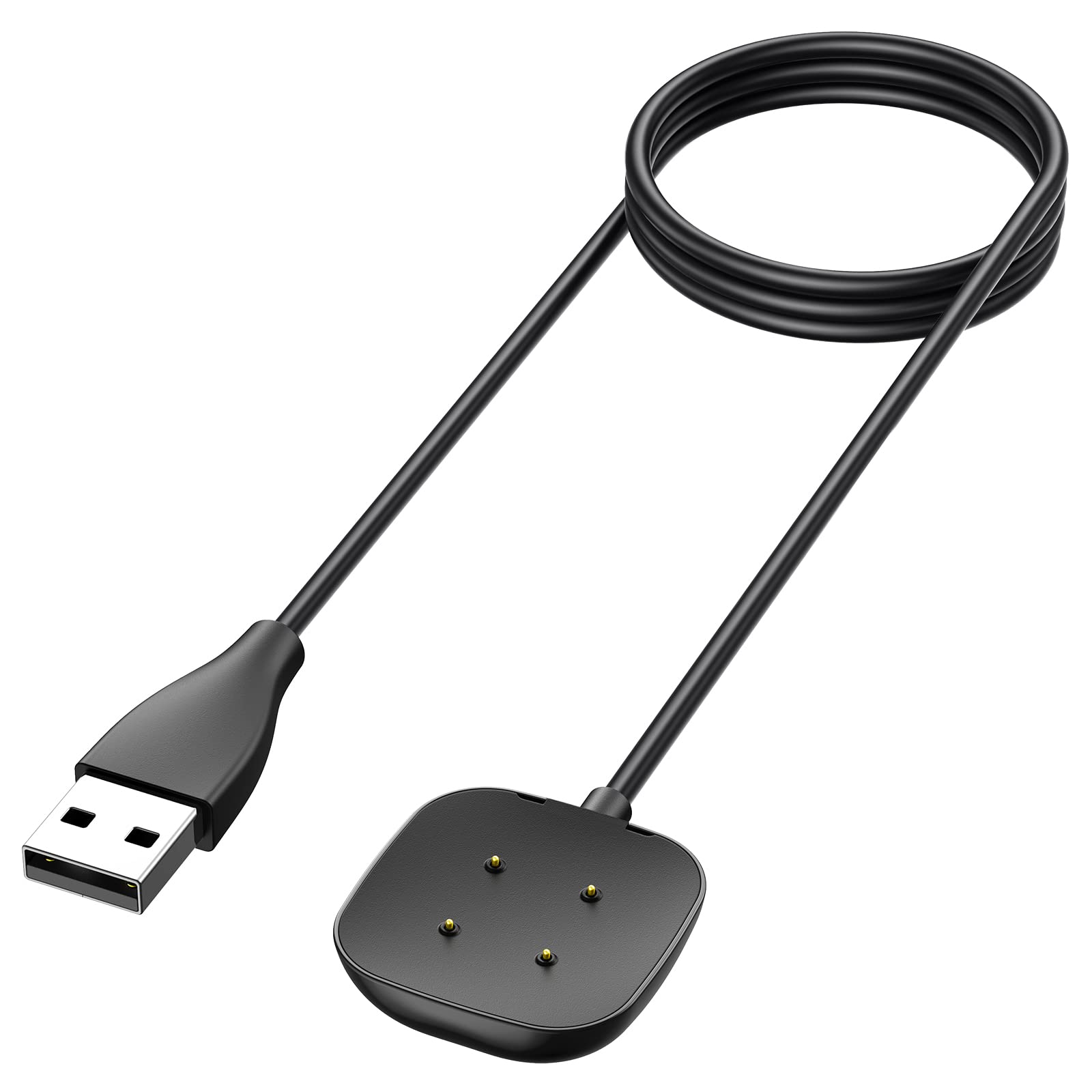 Yisica Replacement USB Charging Cable for Fitbit Sense 2 & Fitbit Sense (3.3ft/100cm) - Fast Charging Station Accessory for Home, Office, and Travel Use