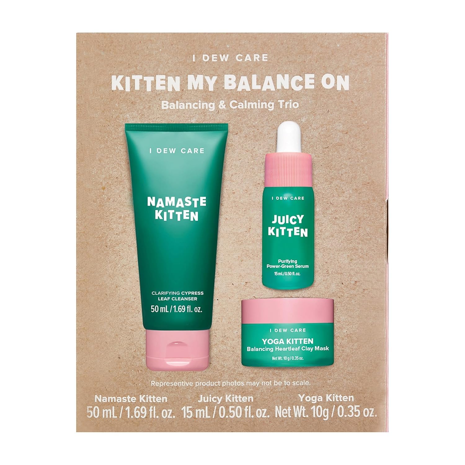 I DEW CARE Dry Shampoo Powder & Heartleaf Skincare Gift Set - Kitten My Balance On Bundle for Oily Hair & Sensitive Skin | Travel-Friendly Beauty Essentials for On-The-Go Refresh