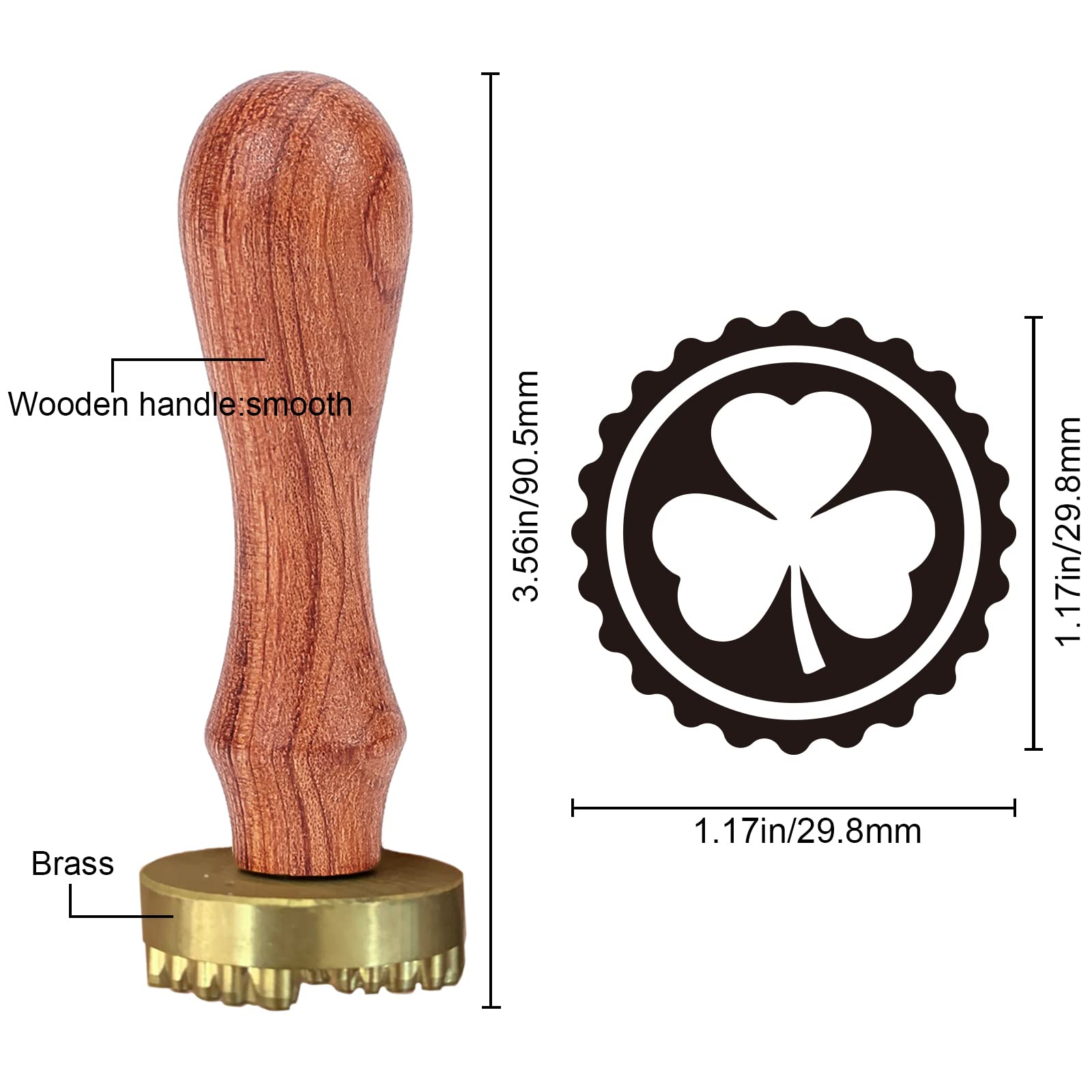 Premium CRASPIRE Ice Stamp & Wax Seal Kit - Removable Brass Head for Whiskey, Cocktails, Mojito, Bourbon - Wood Handle & Velvet Pouch - Perfect for Bar Crafting, DIY Drinks & Home Entertaining