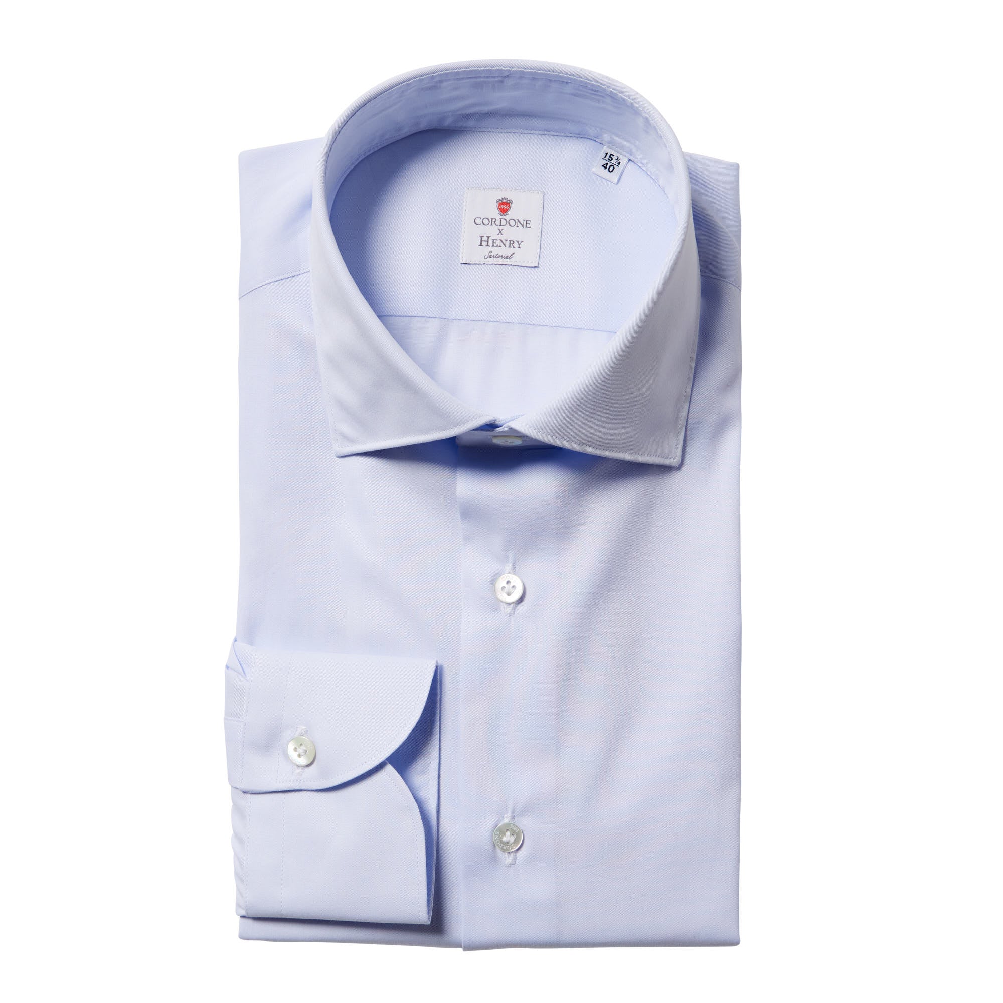Premium Cotton Long Sleeve Dress Shirt with Single Cuff - Light Blue | Business Casual & Office Wear for Men | Comfortable Work Attire & Formal Occasions