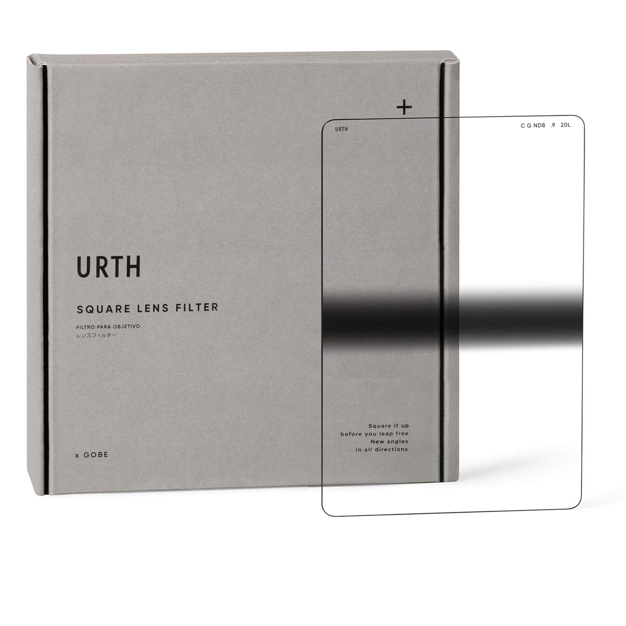 Urth 100x150mm Center Graduated ND8 (3 Stop) Neutral Density Filter for DSLR & Mirrorless Cameras - Perfect for Landscape Photography & Long Exposure Shots