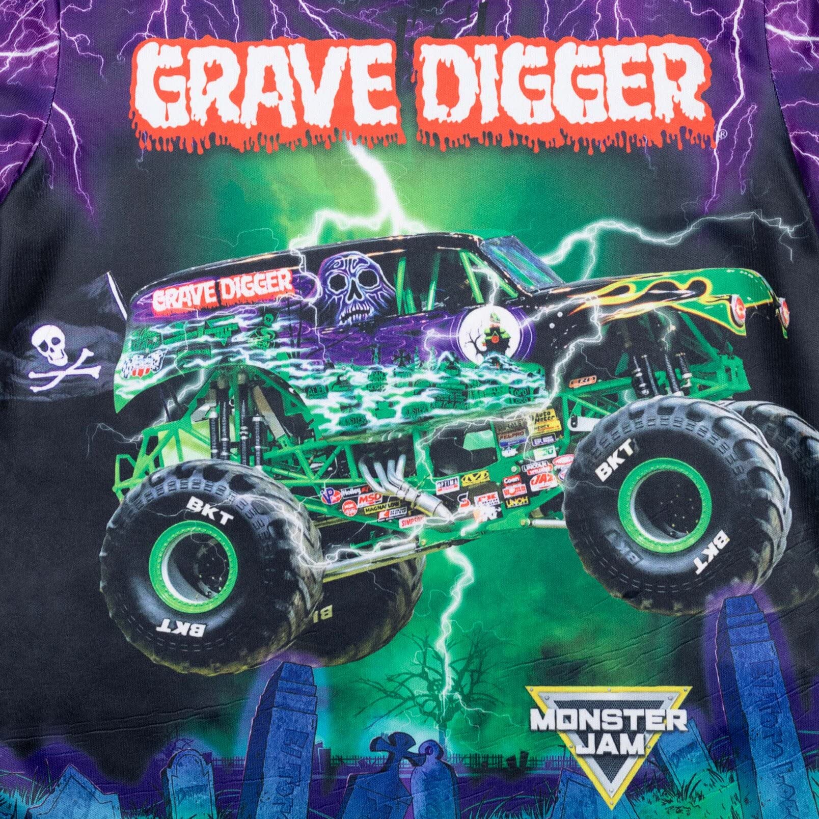 Monster Jam 3 Pack Boys' T-Shirts Set - Grave Digger, El Toro Loco & Megalodon Designs for Toddler to Big Kid (Ages 2-8) | Fun Graphic Tees for Playdates, Birthday Parties & Monster Truck Shows