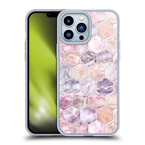 Rose Quartz And Amethyst Stone And Hexagon Tile