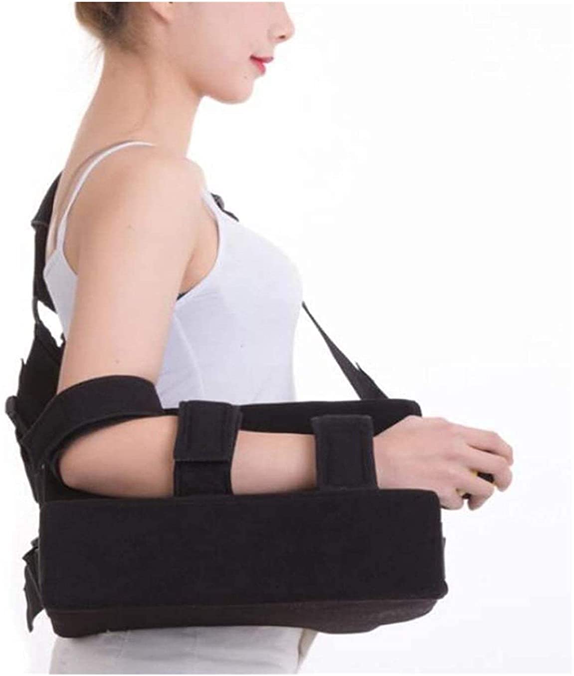 Arm Sling Shoulder Brace - Adjustable Left or Right Arm Support with Abduction Pillow & Exercise Ball for Shoulder, Wrist & Elbow Injuries | Ideal for Post-Surgery Recovery, Sports Injuries & Daily Comfort