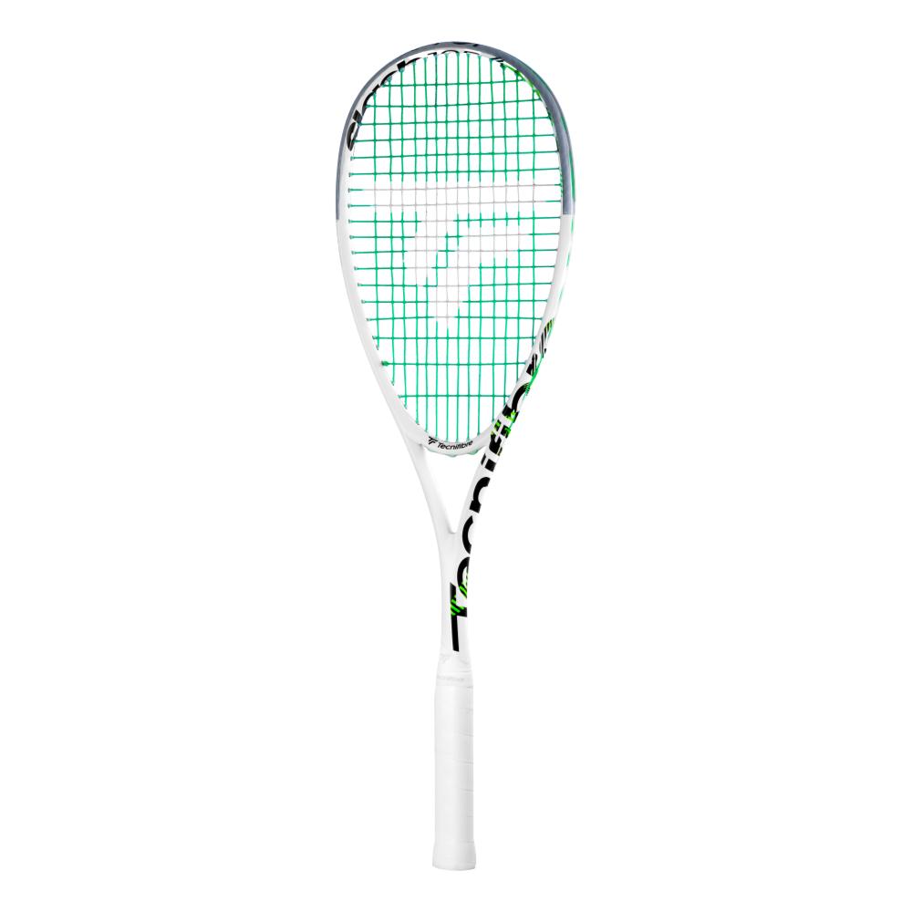 Tecnifibre Slash 125 Squash Racquet - Premium White Carbon Fiber Squash Racket for Professional & Recreational Players - Perfect for Competitive Matches & Training Sessions