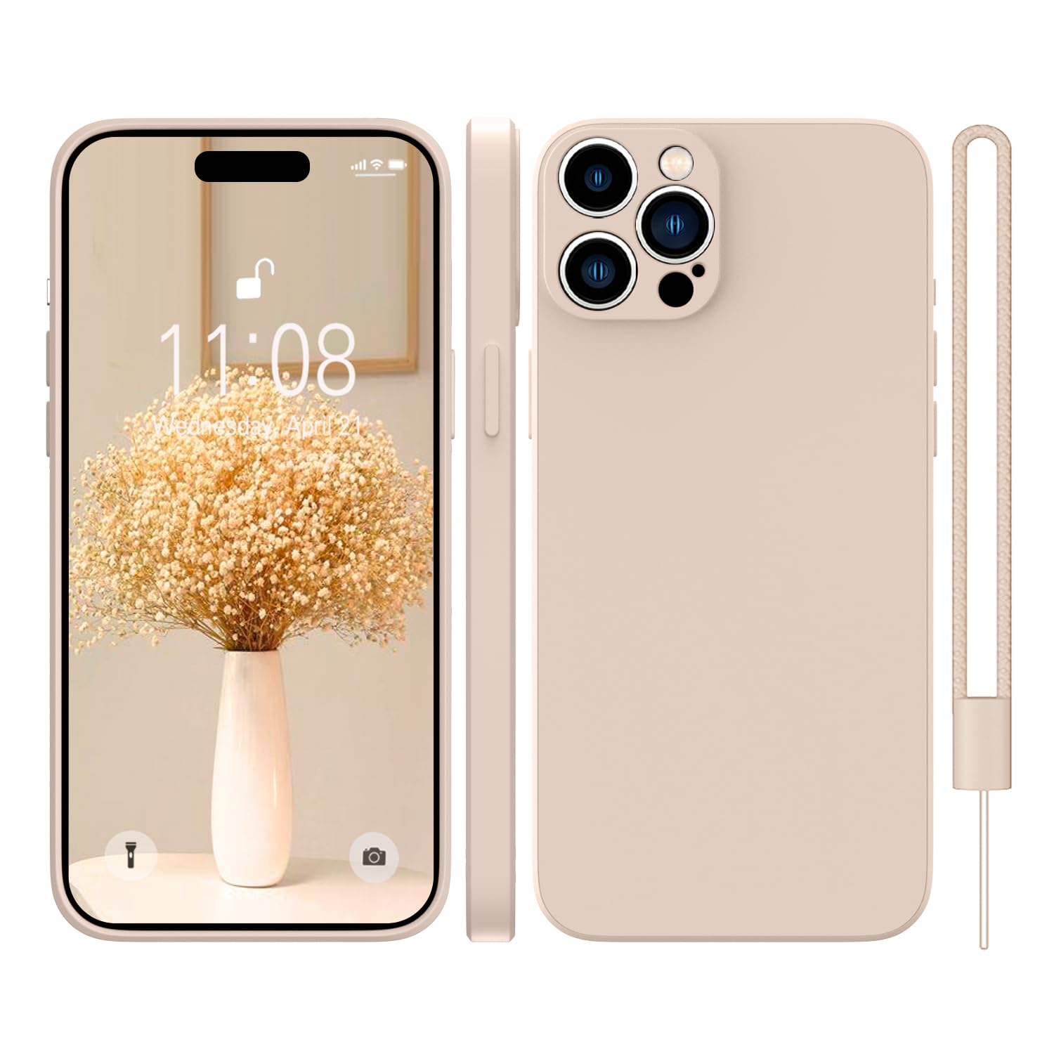 Premium Ultra Slim Silicone Case for iPhone 14 Pro Max (6.7 inch) - Soft Gel Anti-Scratch Cover with Microfiber Lining & Shockproof Protection | Perfect for Daily Use, Travel, and Outdoor Activities