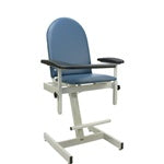 Winco Medical Blood Drawing Chair - Adjustable Phlebotomy Chair with Armrests for Clinics, Hospitals & Labs - Comfortable Patient Exam Chair for Blood Tests & Donations