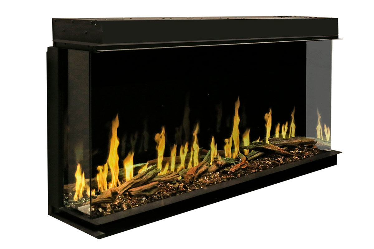 Modern Flames Orion Multi 100 Heliovision Virtual Multi-View Built-In Electric Fireplace - Perfect for Living Rooms, Bedrooms & Home Decor