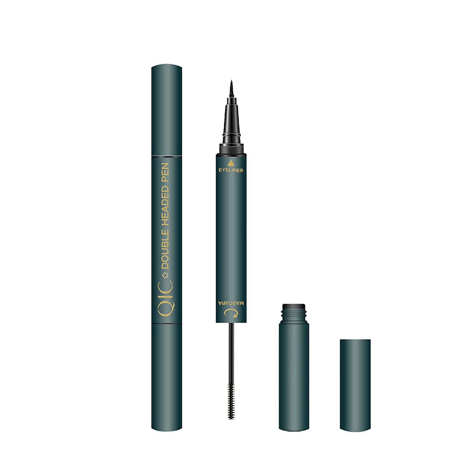 Shiusina 4D Fiber Mascara & Eyeliner 2-in-1 Kit - Waterproof, Sweat-Proof, Lengthening & Volumizing for Natural Lashes - 10ml Black Mascara with Eyeliner - Perfect for Everyday Wear, Date Night & Special Occasions