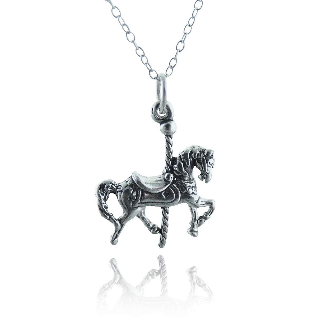 FashionJunkie4Life Unique Sterling Silver Pendant Necklace for Women - 18