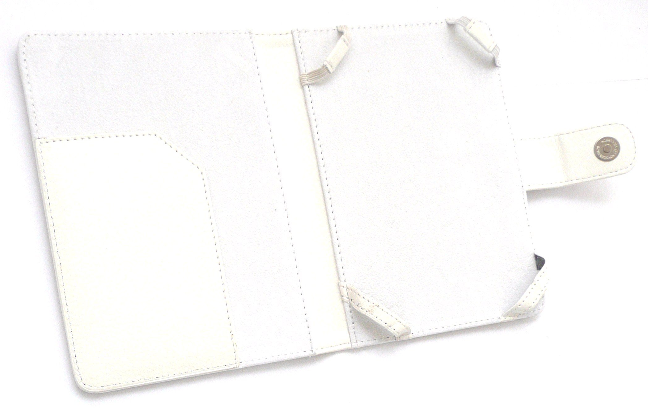 Premium PU Leather Protective Case for Amazon Kindle 4 - Slim Fit White Cover with Auto Sleep/Wake | Perfect for Reading, Travel & Daily Commute