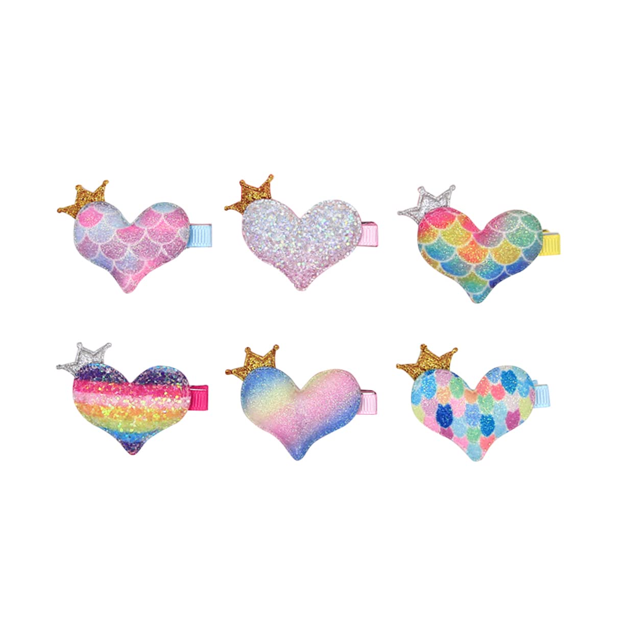 FOMIYES 6pcs Glitter Metal Hair Clips for Women & Girls - Snap Barrettes Hair Accessories with Sequins for Kids, Baby & Teens - Perfect for School, Parties, Weddings & Daily Styling