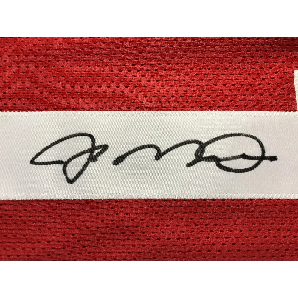 Authentic Joe Montana Signed Red San Francisco 49ers Jersey with JSA COA - Perfect for NFL Memorabilia Collectors & 49ers Fans Display