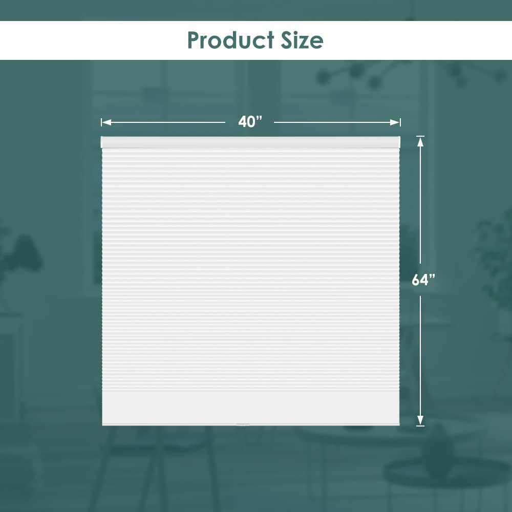 LUCKUP Cordless Blackout Cellular Shades - 40