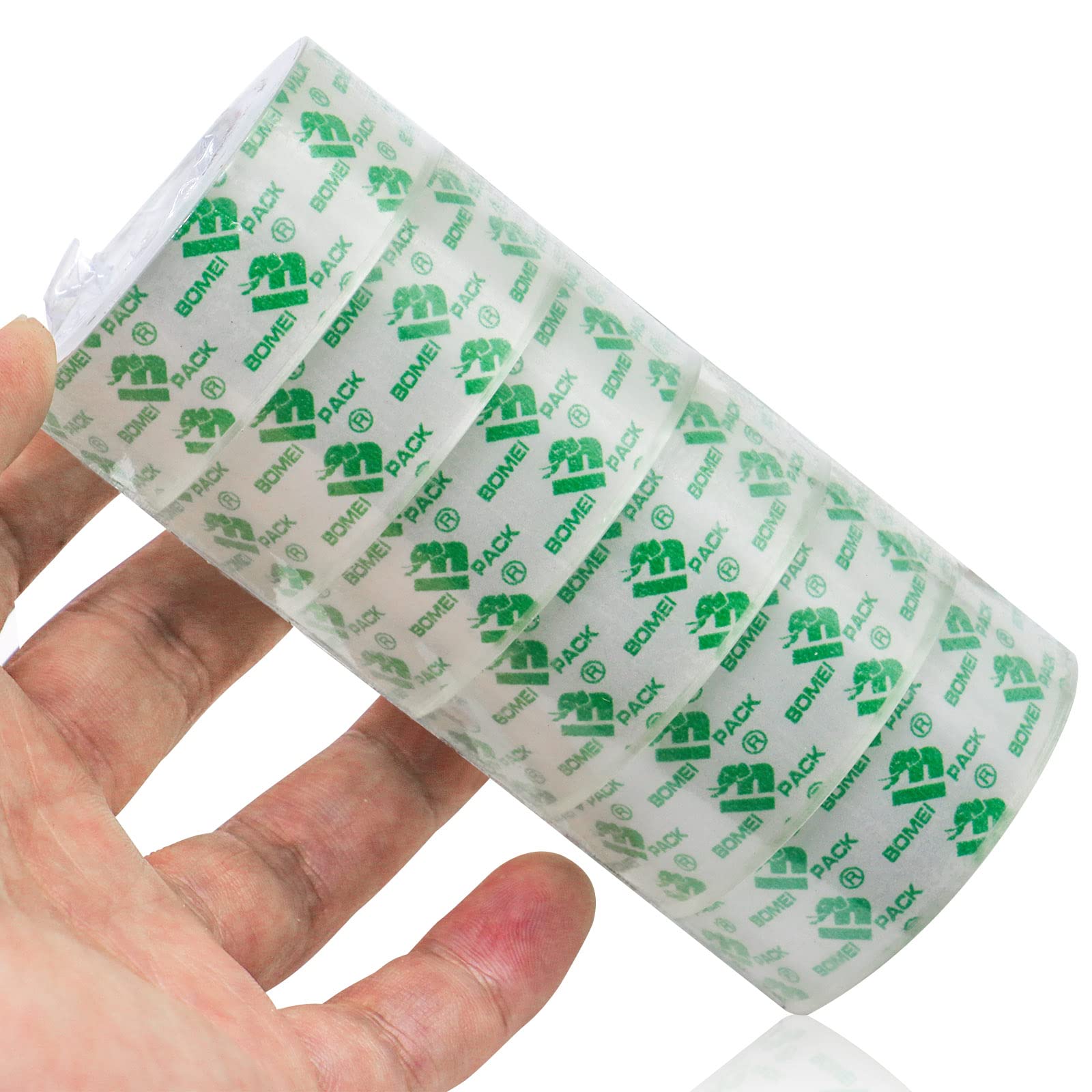 BOMEI PACK 14 Rolls Crystal Clear Tape - 3/4Inch x 1000 Inch Transparent Adhesive Tape Refills for Dispenser - Perfect for Gift Wrapping, Crafts, Home, School & Office Supplies - Strong Hold for Packages, Scrapbooking & DIY Projects
