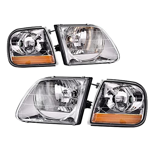 Clear Lens Chrome Housing Amber Reflector