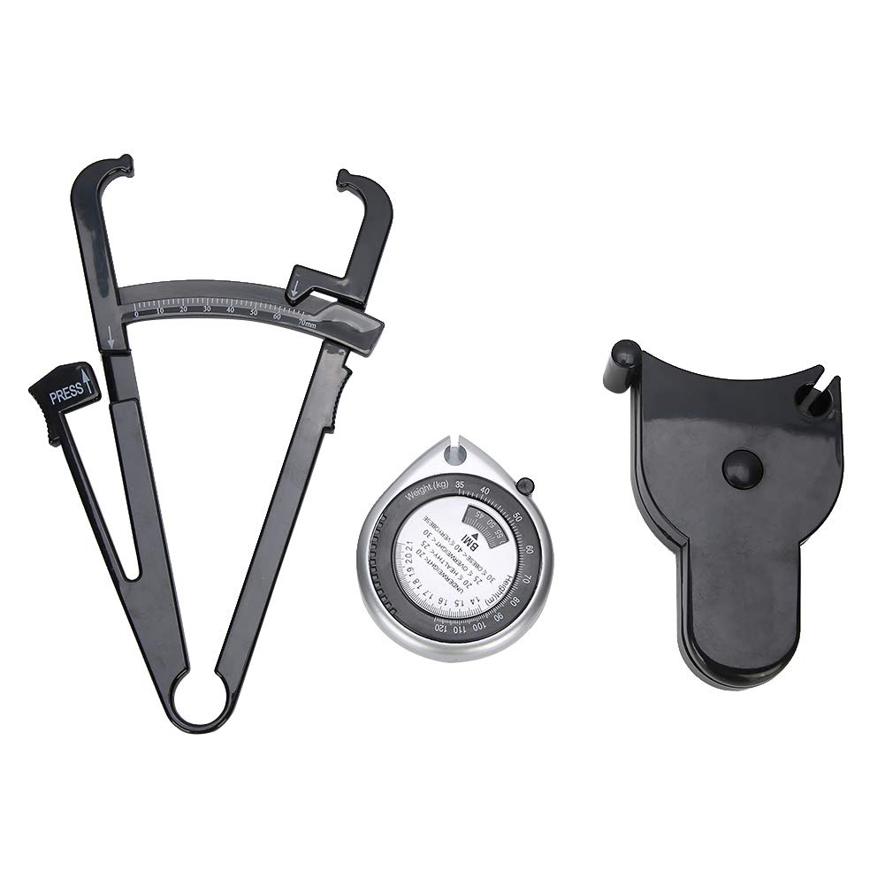 Professional Body Fat Caliper & Measuring Tape - Accurate Waist, Leg, Arm Measurement Tool for Fitness, Weight Loss & Bodybuilding Tracking