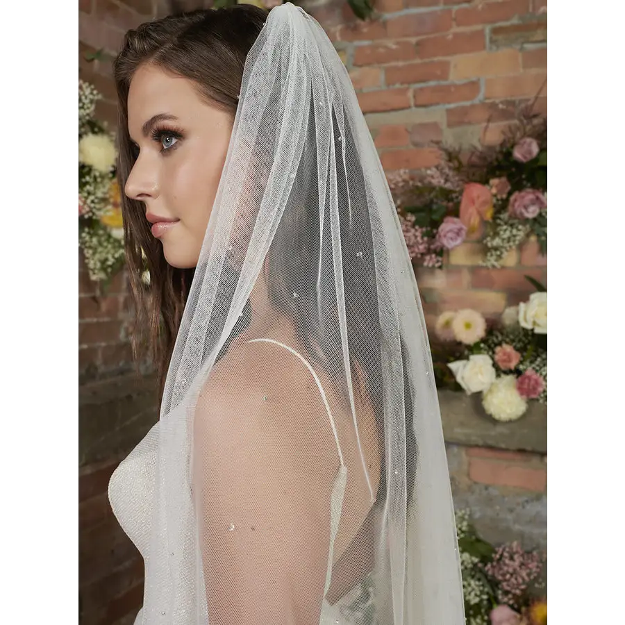 Bridal Veil V2293SF - Elegant Wedding Veil for Brides | Perfect for Church Ceremonies & Outdoor Weddings