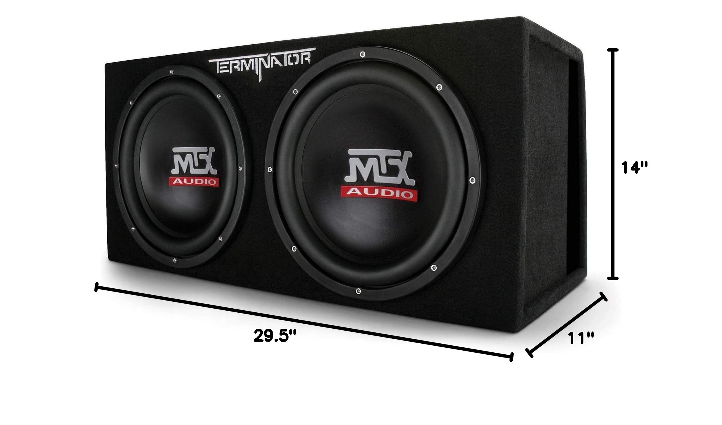 MTX TNE212DV 12-Inch 2000W Dual Loaded Car Subwoofers with Boss AR2000M Enclosure Box & 2000W Monoblock Amplifier Kit - Premium Bass System for Cars, Trucks & SUVs - Perfect for Road Trips, Music Lovers & Enhanced Audio Experience