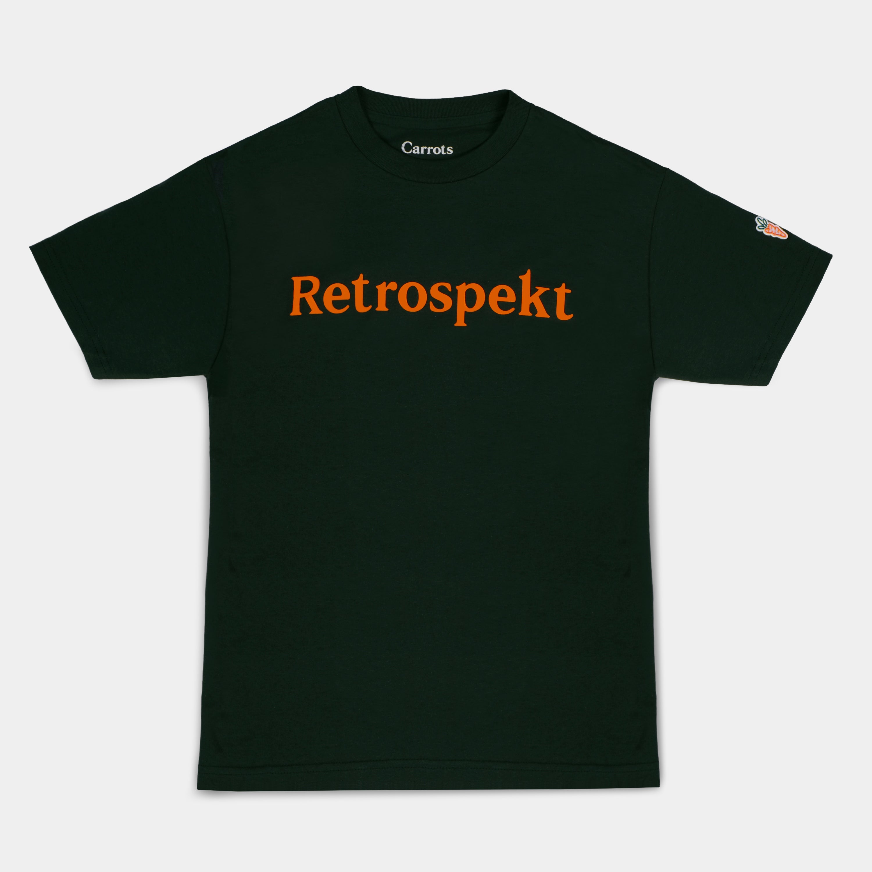 Retrospekt Green Carrot Graphic T-Shirt - Vintage Style Cotton Tee for Men & Women - Perfect for Casual Wear, Street Fashion & Retro Lovers