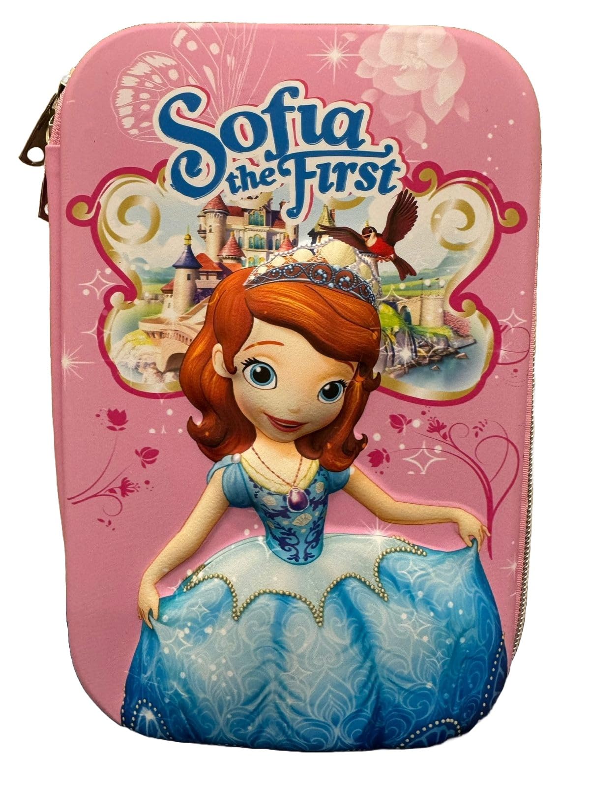 Premium Pink Sofia Pencil Box for School & Office - Durable Pencil Case for Kids, Students & Professionals - Perfect for Organizing Pens, Pencils & Art Supplies