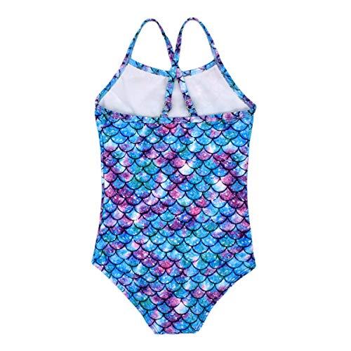 Mermaid Blue & Pink Swimsuit for Women - High Waisted Bikini Set, Tummy Control Swimwear for Beach, Pool, Vacation | Summer Swimsuits for Tropical Getaways & Water Sports
