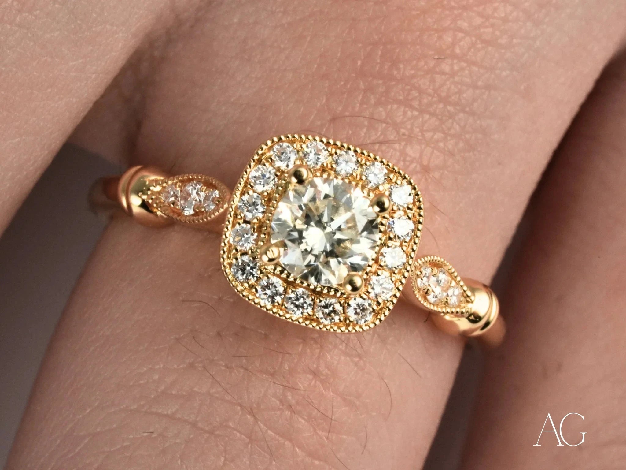 Eternal Embrace Engagement Ring - Elegant Diamond Wedding Band for Women - Perfect for Proposals, Anniversaries & Romantic Occasions
