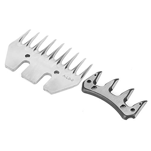 Stainless Steel Sheep Shears Blades - Replacement Shearing Combs & Cutters for Goats & Sheep (9 Tooth Straight Swing Blade) - Perfect for Livestock Grooming & Professional Animal Hair Trimming