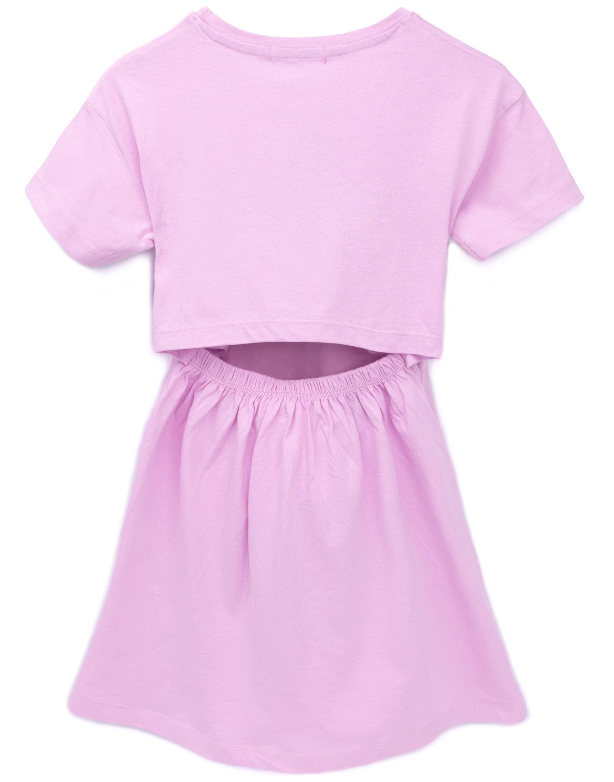 Barbie Dress for Girls 2-Pack - Purple Tie Dye Summer Outfit with Open Back for Kids Age 7-8 | Perfect for Birthday Parties, Playdates & Summer Vacations