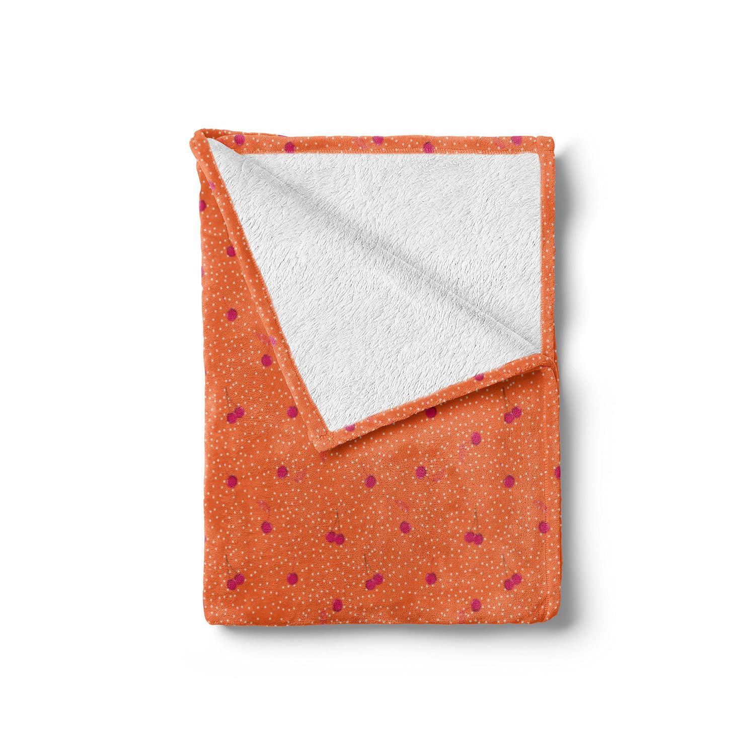 Ambesonne Polka Dots Fleece Throw Blanket - 50