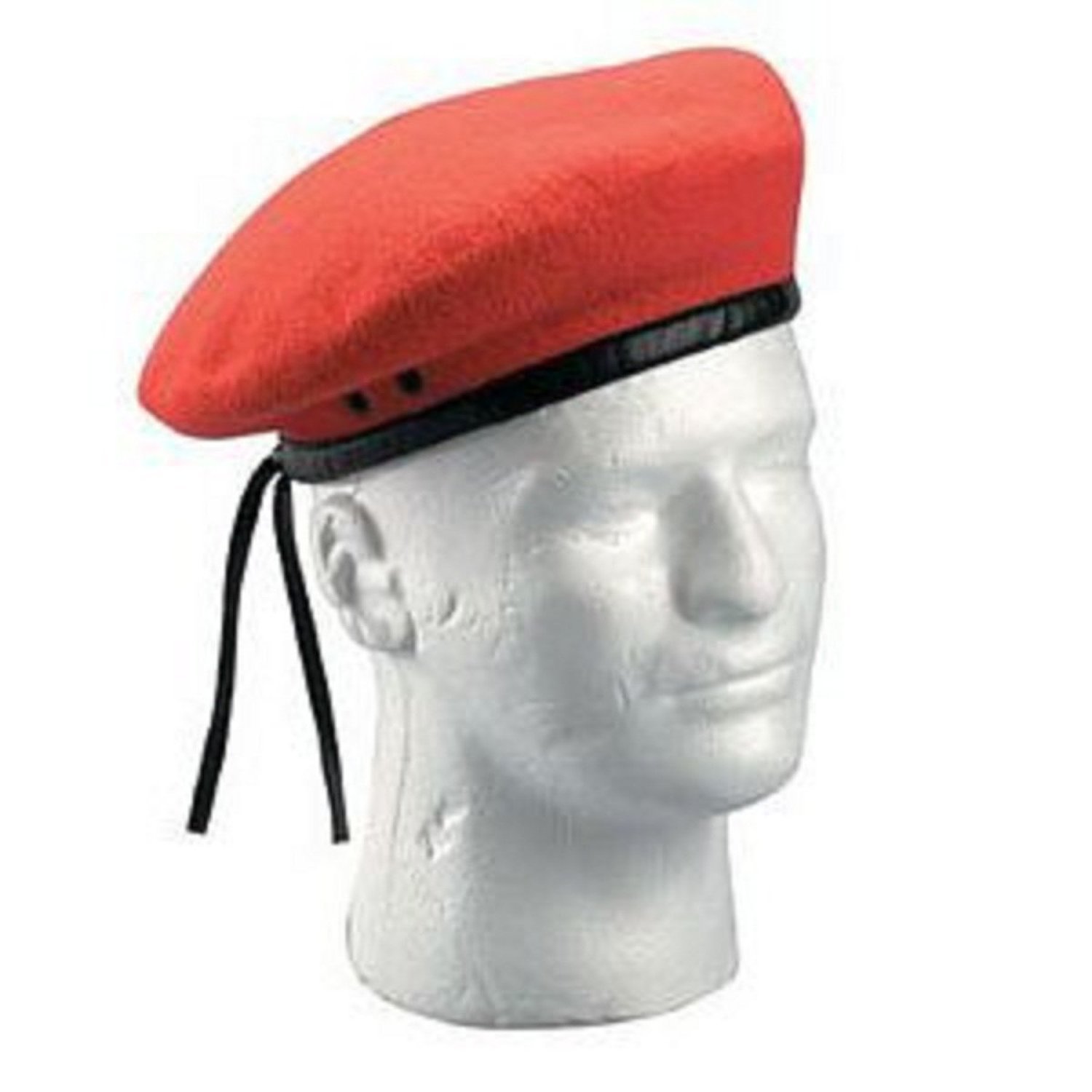 Authentic Red Military Beret - Size 6.75 (21.5 Inches) - Classic Army Style Hat for Cosplay, Veterans & Fashion | Perfect for Halloween, Costume Parties & Military Events