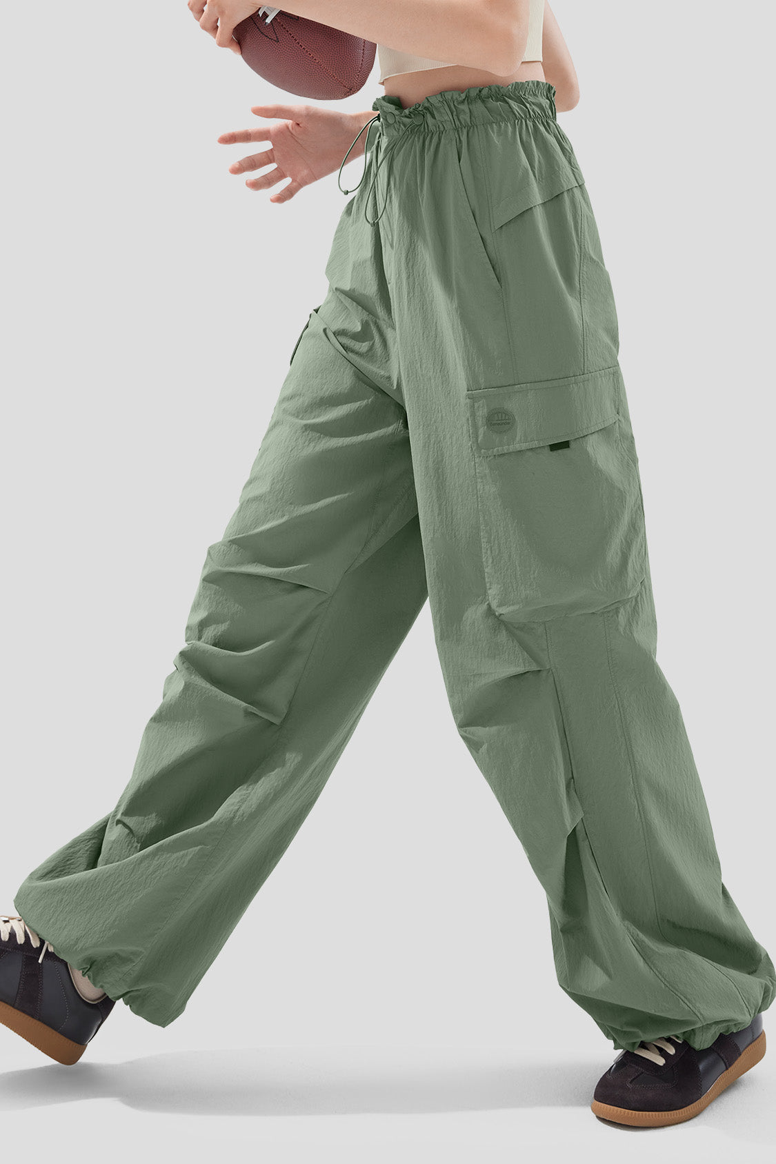 Women's Quick Dry Parachute Pants UPF 50+ Sun Protection - Lightweight Hiking Travel Yoga Outdoor Adventure Pants