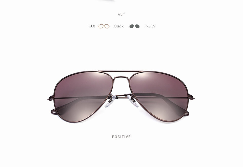 20/20 Unisex Full Rim Square Alloy Polarized Sunglasses 17019 - UV Protection for Driving, Outdoor Sports & Fashion Accessories