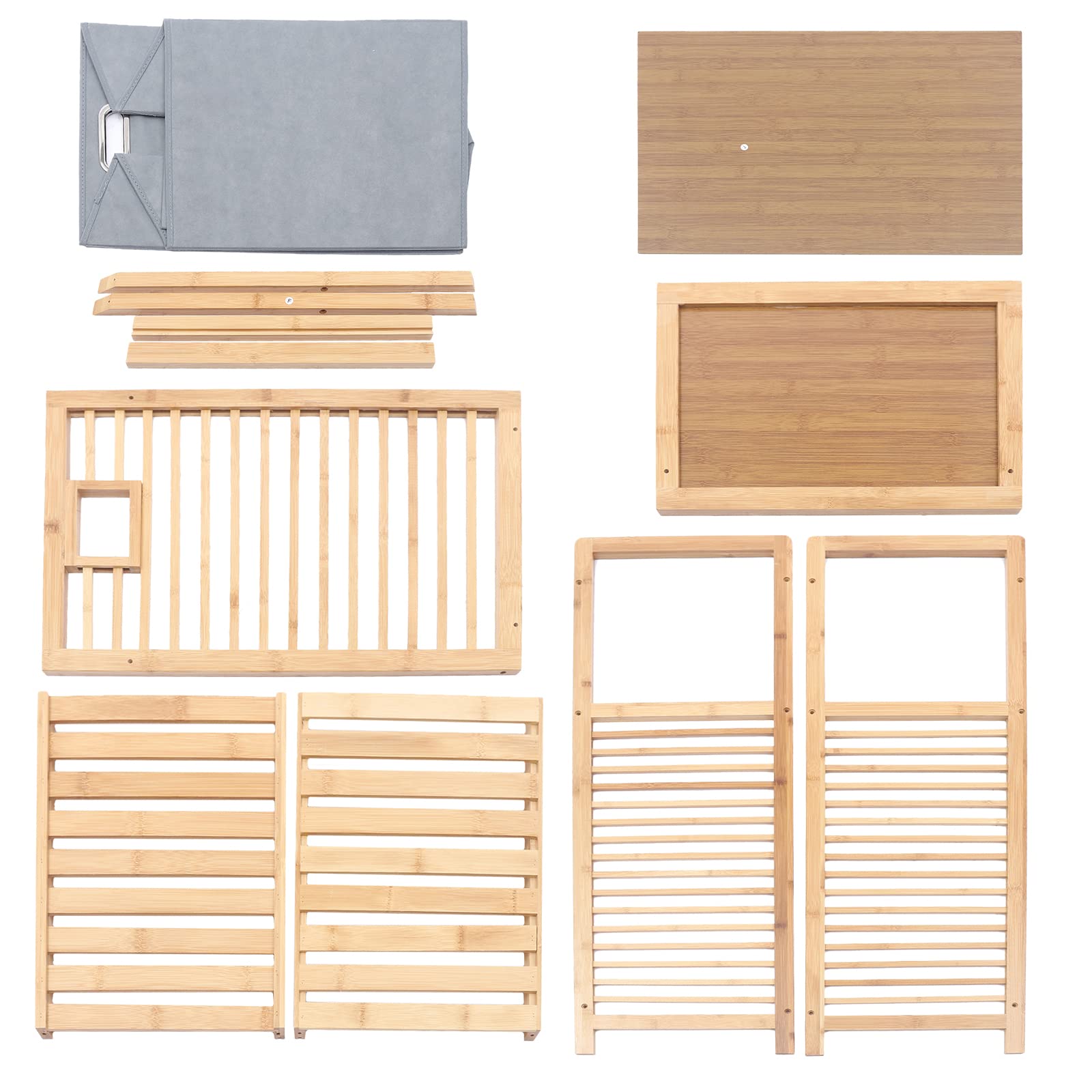Eco-Friendly Bamboo Laundry Basket with Storage Shelf - Multi-Purpose Closet Organizer, Toy Storage Bin & Hamper for Dorm, Bedroom & Laundry Room - Perfect for Home Organization & Space Saving